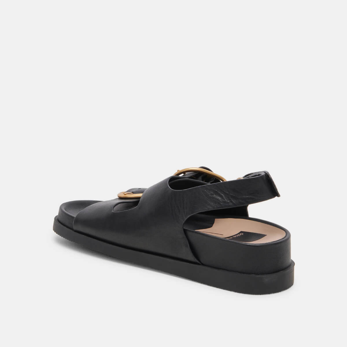 Dolce Vita Starla Sandals black back side | MILK MONEY milkmoney.co | cute sandals for women. cute slides for women. trendy womens sandals. women sandals online. pretty sandals for women. cute slides womens.