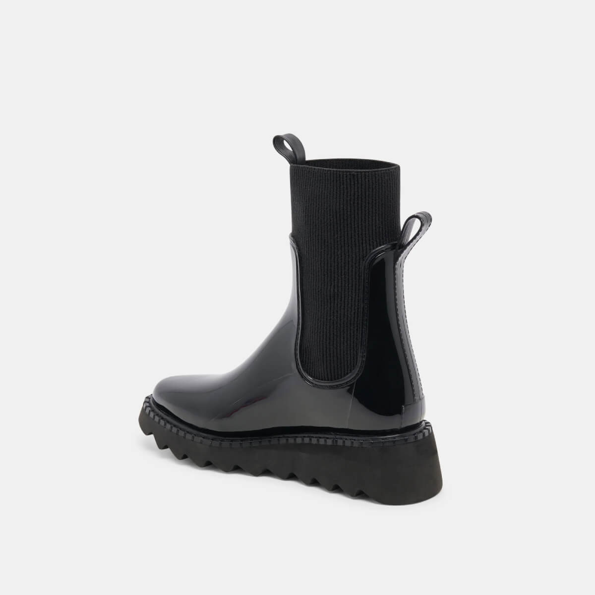 Dolce Vita Tropic H2O Boots black patent side | MILK MONEY milkmoney.co | cute shoes for women. ladies shoes. nice shoes for women. ladies shoes online. ladies footwear. womens shoes and boots. pretty shoes for women. beautiful shoes for women.
