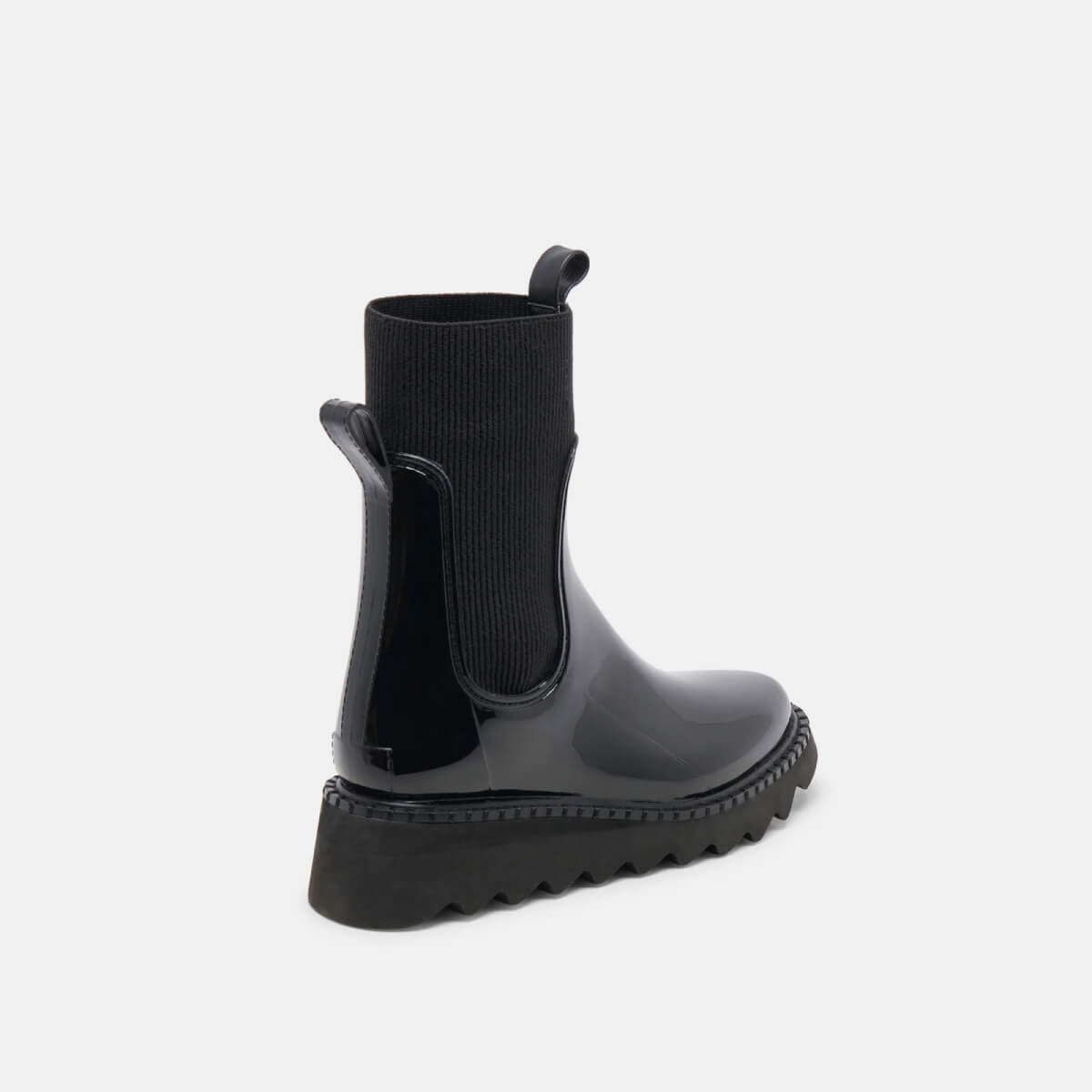 Dolce Vita Tropic H2O Boots black patent side | MILK MONEY milkmoney.co | cute shoes for women. ladies shoes. nice shoes for women. ladies shoes online. ladies footwear. womens shoes and boots. pretty shoes for women. beautiful shoes for women.