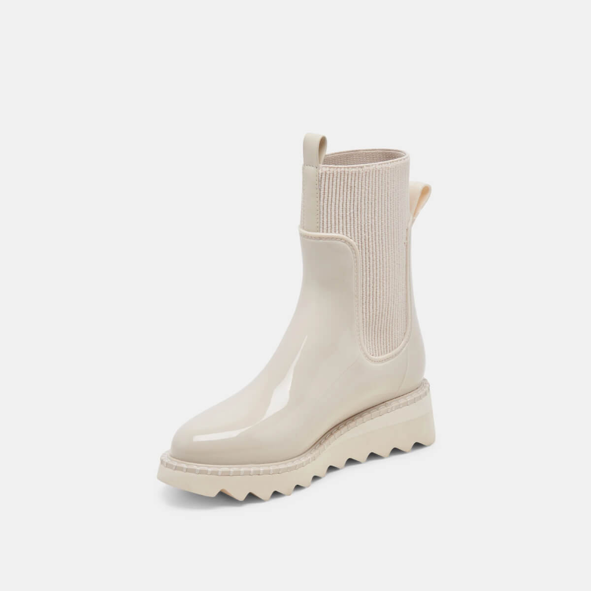 Dolce Vita Tropic H2O Boots ivory patent side | MILK MONEY milkmoney.co | cute shoes for women. ladies shoes. nice shoes for women. ladies shoes online. ladies footwear. womens shoes and boots. pretty shoes for women. beautiful shoes for women.