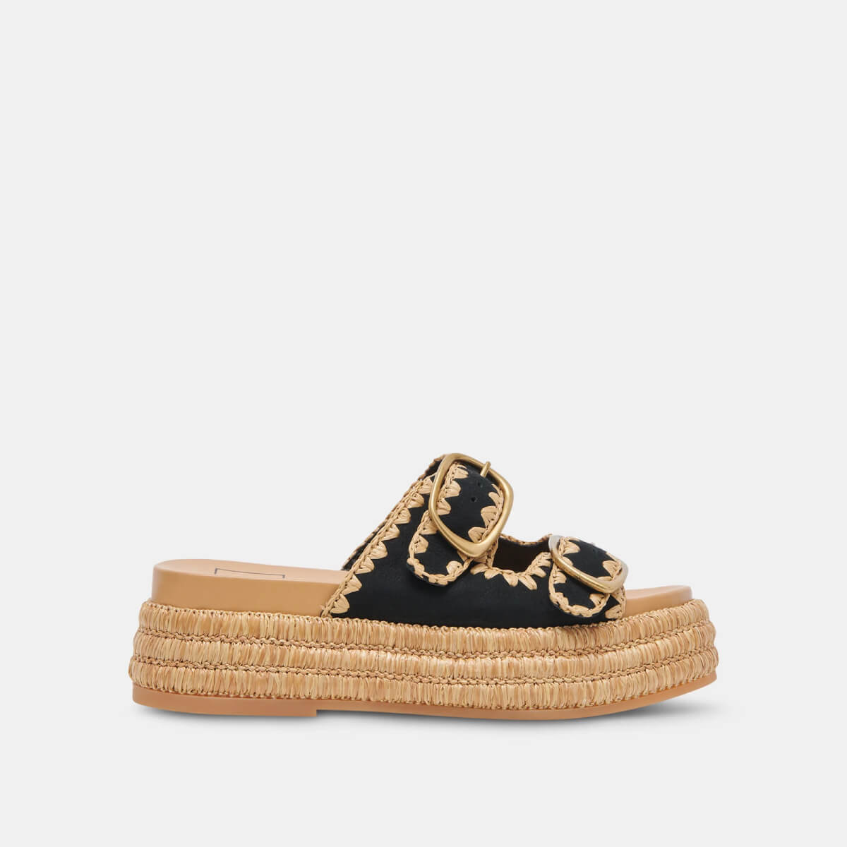 Dolce Vita Wanika Sandals onyx side | MILK MONEY milkmoney.co | cute sandals for women. cute slides for women. trendy womens sandals. women sandals online. pretty sandals for women. cute slides womens.