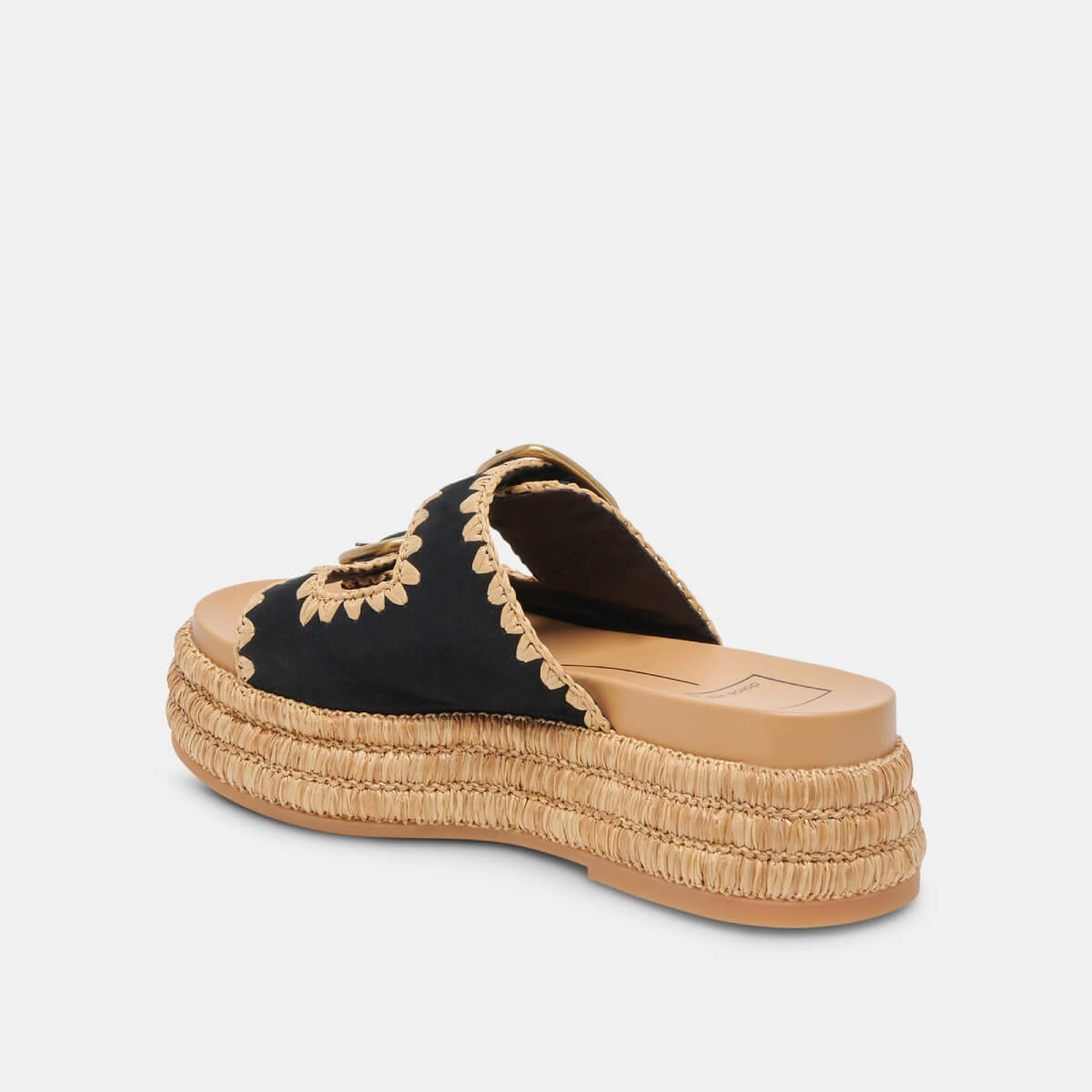 Dolce Vita Wanika Sandals onyx back | MILK MONEY milkmoney.co | cute sandals for women. cute slides for women. trendy womens sandals. women sandals online. pretty sandals for women. cute slides womens.