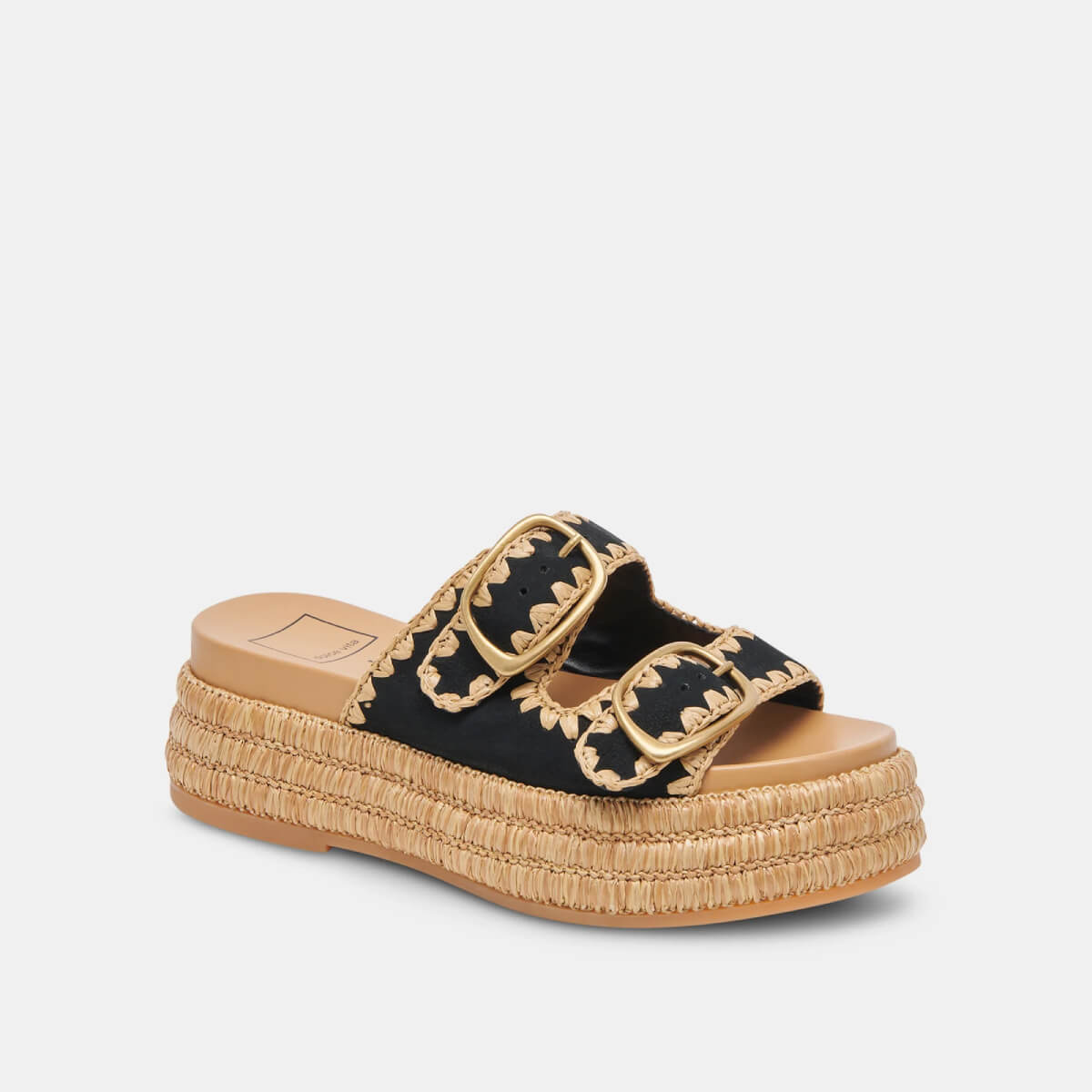 Dolce Vita Wanika Sandals onyx side | MILK MONEY milkmoney.co | cute sandals for women. cute slides for women. trendy womens sandals. women sandals online. pretty sandals for women. cute slides womens.