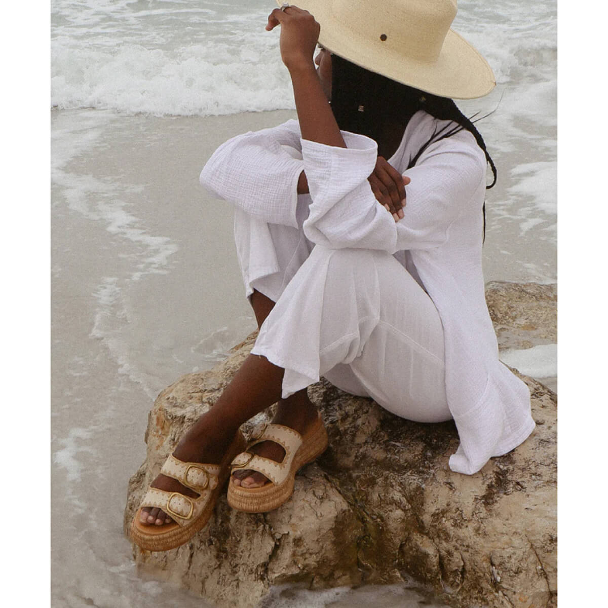 Dolce Vita Wanika Sandals sand side | MILK MONEY milkmoney.co | cute sandals for women. cute slides for women. trendy womens sandals. women sandals online. pretty sandals for women. cute slides womens.