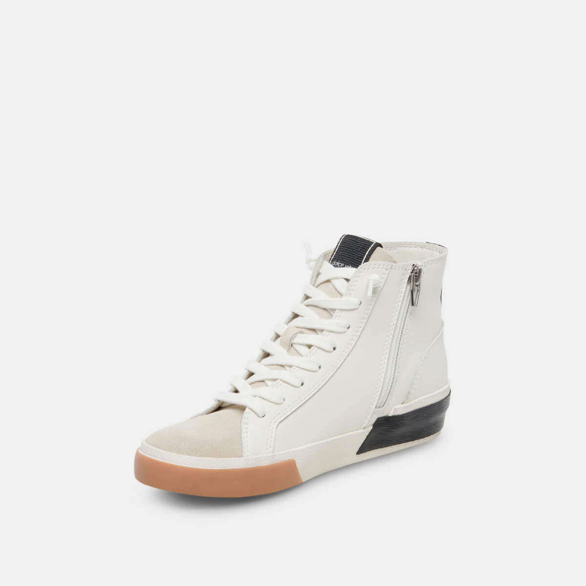 Dolce Vita Zohara Sneakers white black side | MILK MONEY milkmoney.co | cute shoes for women. ladies shoes. nice shoes for women. footwear for women. ladies shoes online. ladies footwear. womens shoes and boots. pretty shoes for women. beautiful shoes for women.