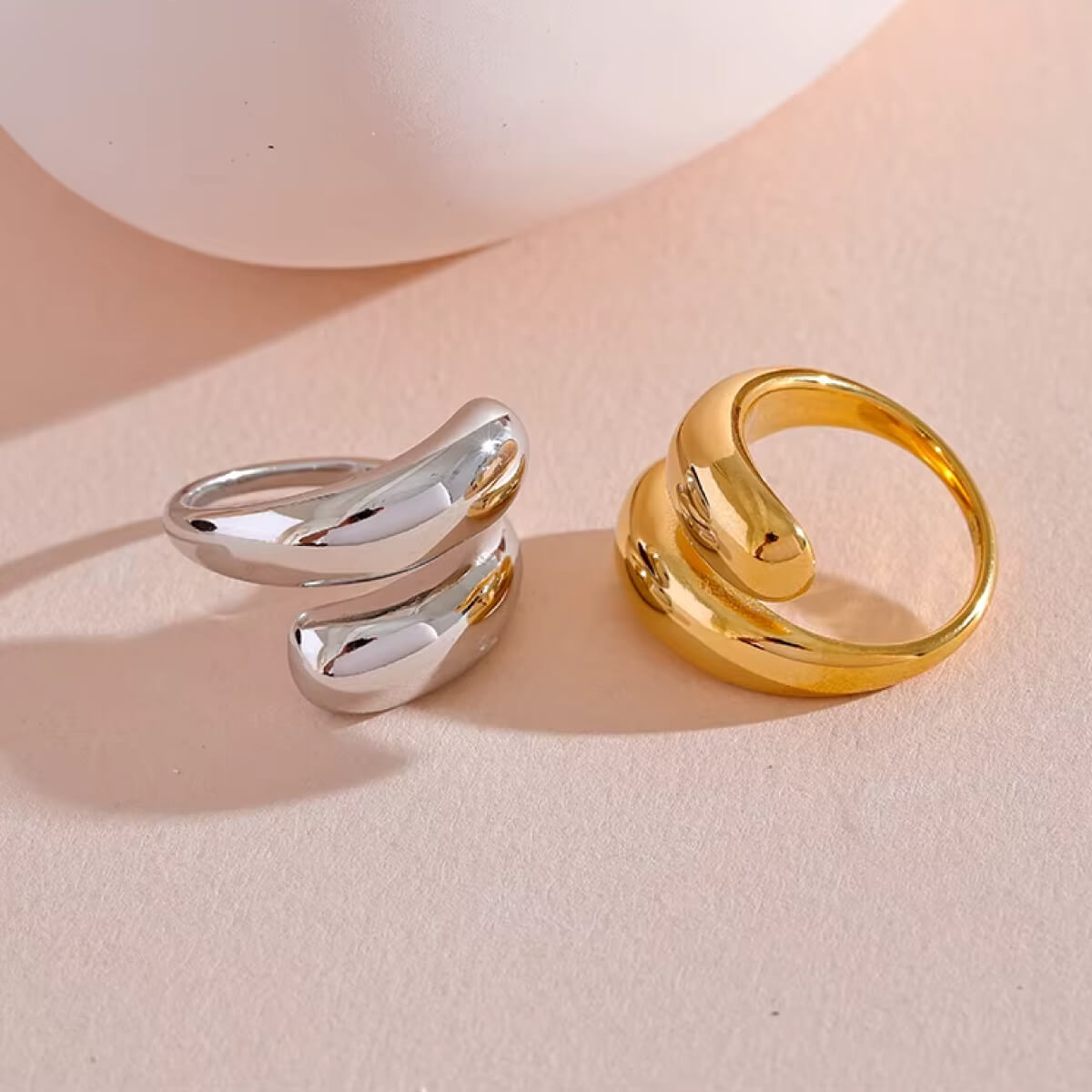 Dome Wrapped Ring gold | MILK MONEY milkmoney.co | cute rings, simple rings, casual rings, simple rings for women, trendy rings, cute rings for women, cute cheap rings, casual rings for women