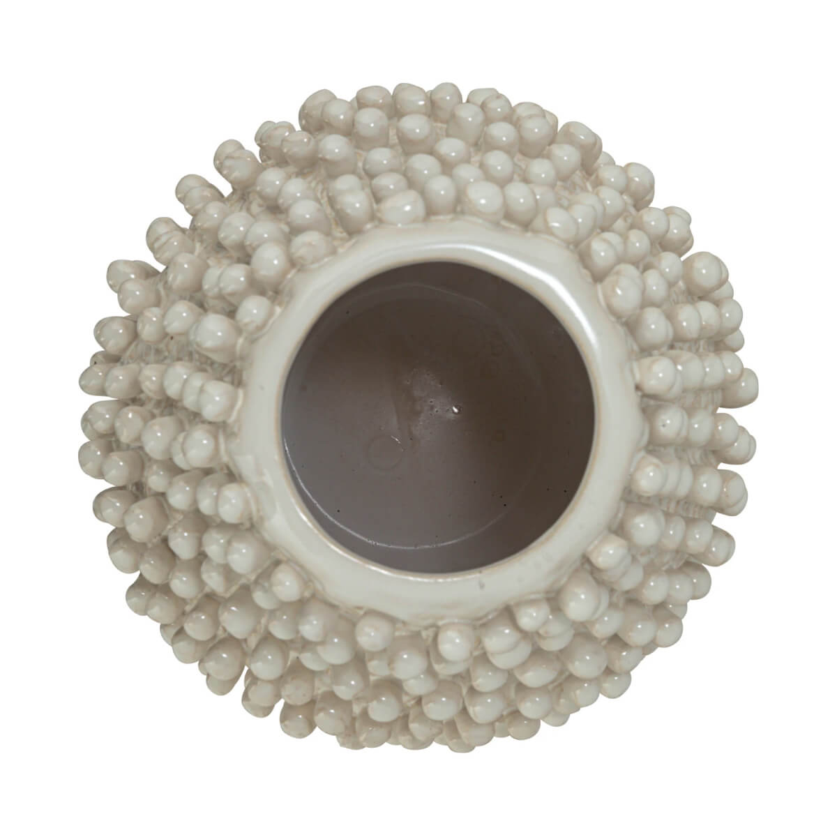 Embossed Stoneware Formed Vase