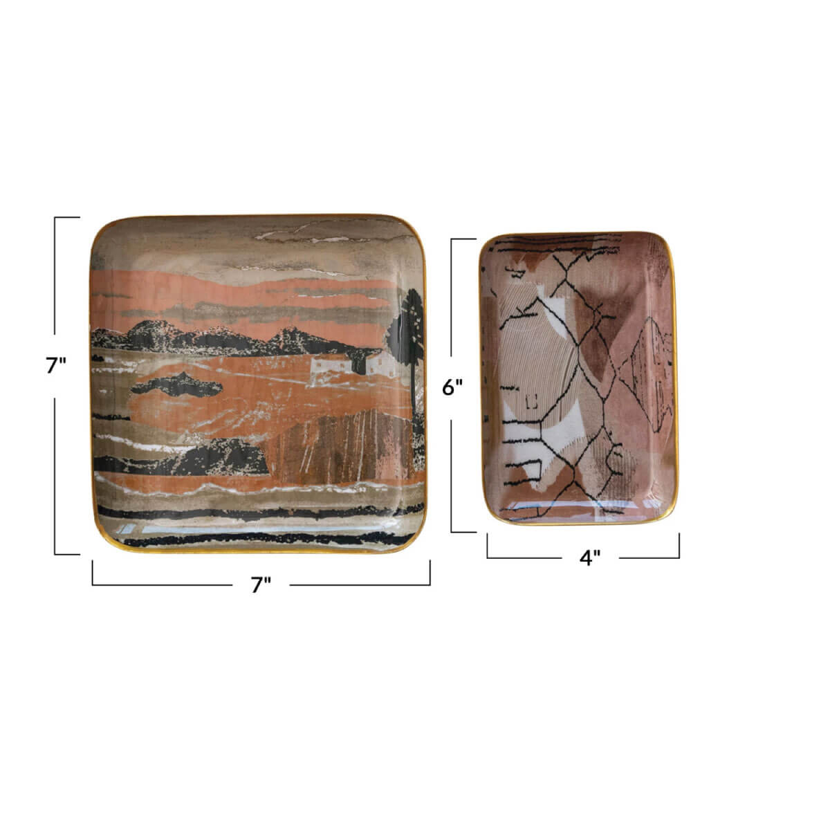 Enameled Metal Abstract Landscape Tray Set front | MILK MONEY milkmoney.co | white elephant gift ideas, gift, mother's day gift ideas, white elephant gift, gift shops near me, cute home decor, mother's day gift, cute home accents, handmade in USA, elegant home decor, luxury home, luxury gifts
Unique gifts, Best gifts for her, Gift ideas for him. Last-minute gifts
Cheap gift ideas, Gifts for women, Luxury gifts