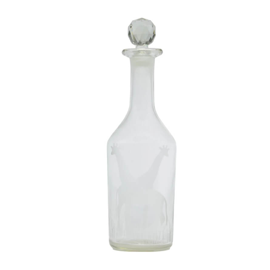 Etched Giraffes Glass Decanter front | MILK MONEY milkmoney.co | Home decor online, Modern home decor, Luxury home furnishings, Best home decor, Home accessories for sale, Living room furniture sets, Kitchen decor ideas, Wall art for home, Bathroom accessories, Vintage home decor, Minimalist home decor