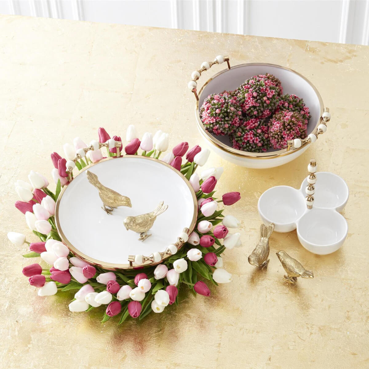 Faux Kalanchoe Flower Ball