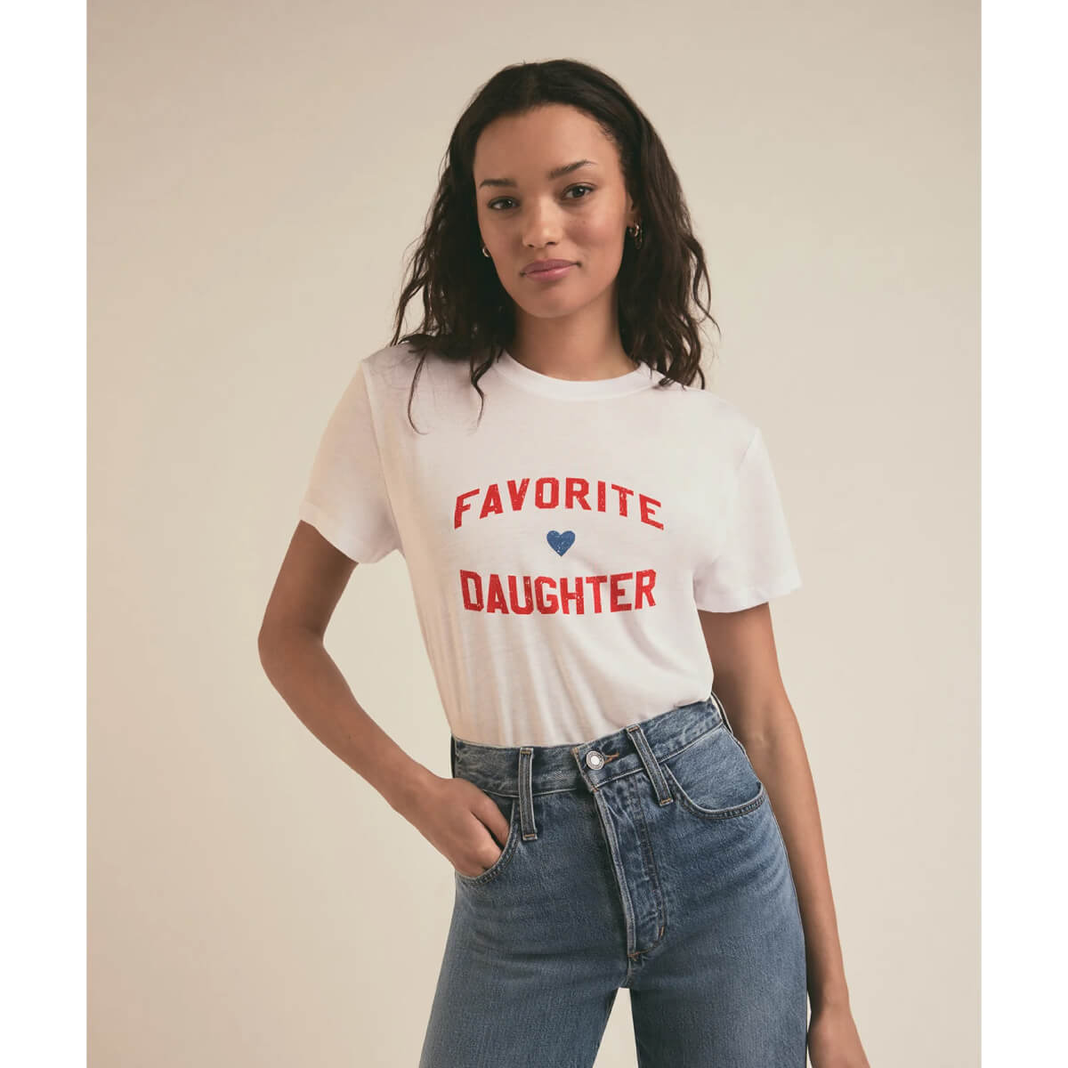 Favorite Daughter Tee white front | MILK MONEY milkmoney.co | cute clothes for women. womens online clothing. trendy online clothing stores. womens casual clothing online. trendy clothes online. trendy women's clothing online. ladies online clothing stores. trendy women's clothing stores. cute female clothes.