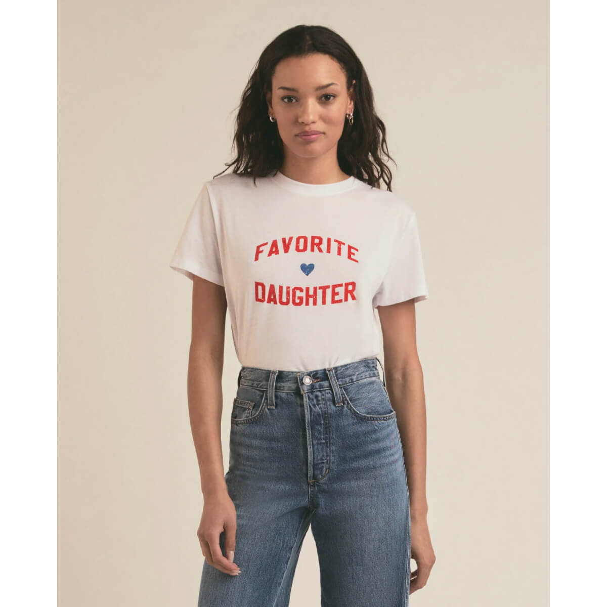 Favorite Daughter Tee white front | MILK MONEY milkmoney.co | cute clothes for women. womens online clothing. trendy online clothing stores. womens casual clothing online. trendy clothes online. trendy women's clothing online. ladies online clothing stores. trendy women's clothing stores. cute female clothes.