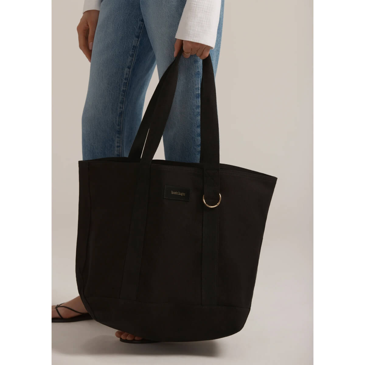 Favorite Daughter The Travel Tote black front | MILK MONEY milkmoney.co | women's accessories. cute accessories. trendy accessories. cute accessories for girls. ladies accessories. women's fashion accessories.