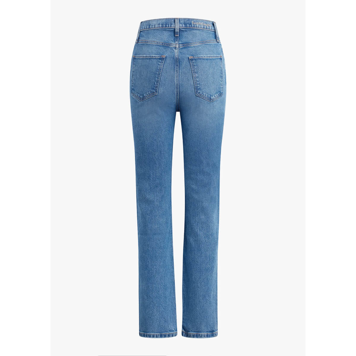 Favorite Daughter Valentina Super High Rise Straight Jean back blue | MILK MONEY milkmoney.co | cute clothes for women. womens online clothing. trendy online clothing stores. womens casual clothing online. trendy clothes online. trendy women's clothing online. ladies online clothing stores. trendy women's clothing stores. cute female clothes.