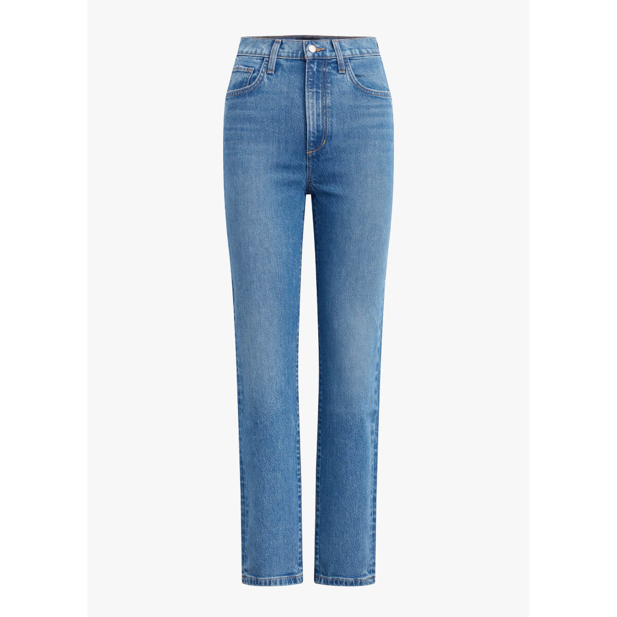 Favorite Daughter Valentina Super High Rise Straight Jean front blue | MILK MONEY milkmoney.co | cute clothes for women. womens online clothing. trendy online clothing stores. womens casual clothing online. trendy clothes online. trendy women's clothing online. ladies online clothing stores. trendy women's clothing stores. cute female clothes.