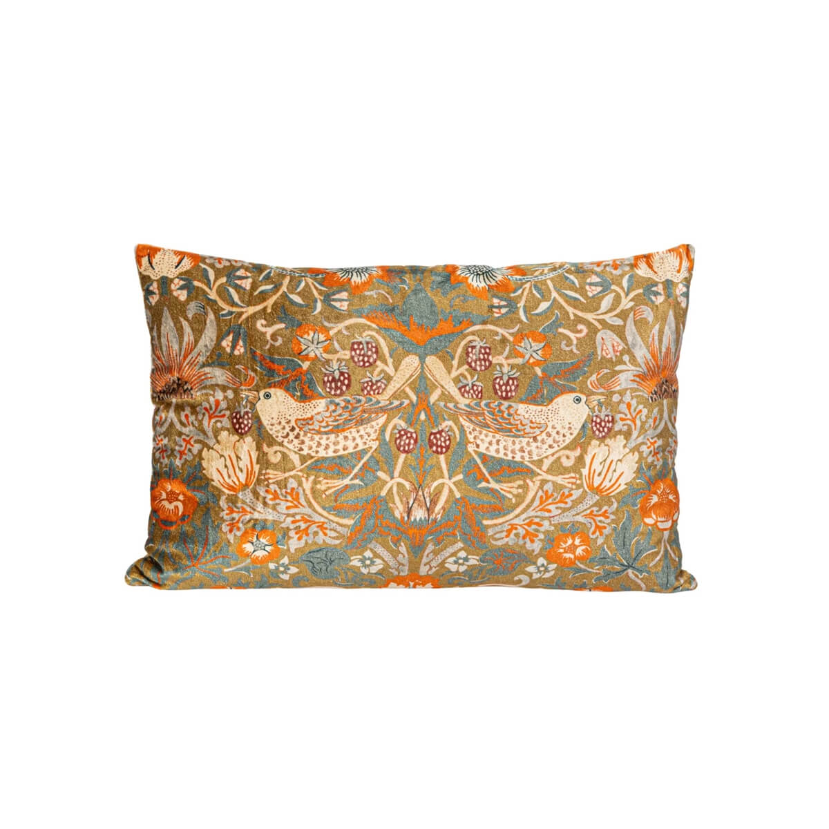 Floral & Birds Print Velvet Lumbar Pillow front | MILK MONEY milkmoney.co | Home decor online, Modern home decor, Luxury home furnishings, Best home decor, Home accessories for sale, Living room furniture sets, Kitchen decor ideas, Wall art for home, Bathroom accessories, Vintage home decor, Minimalist home decor