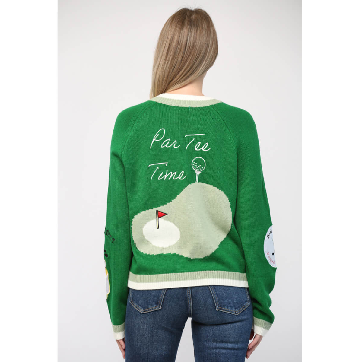 Golf Patched Cardigan