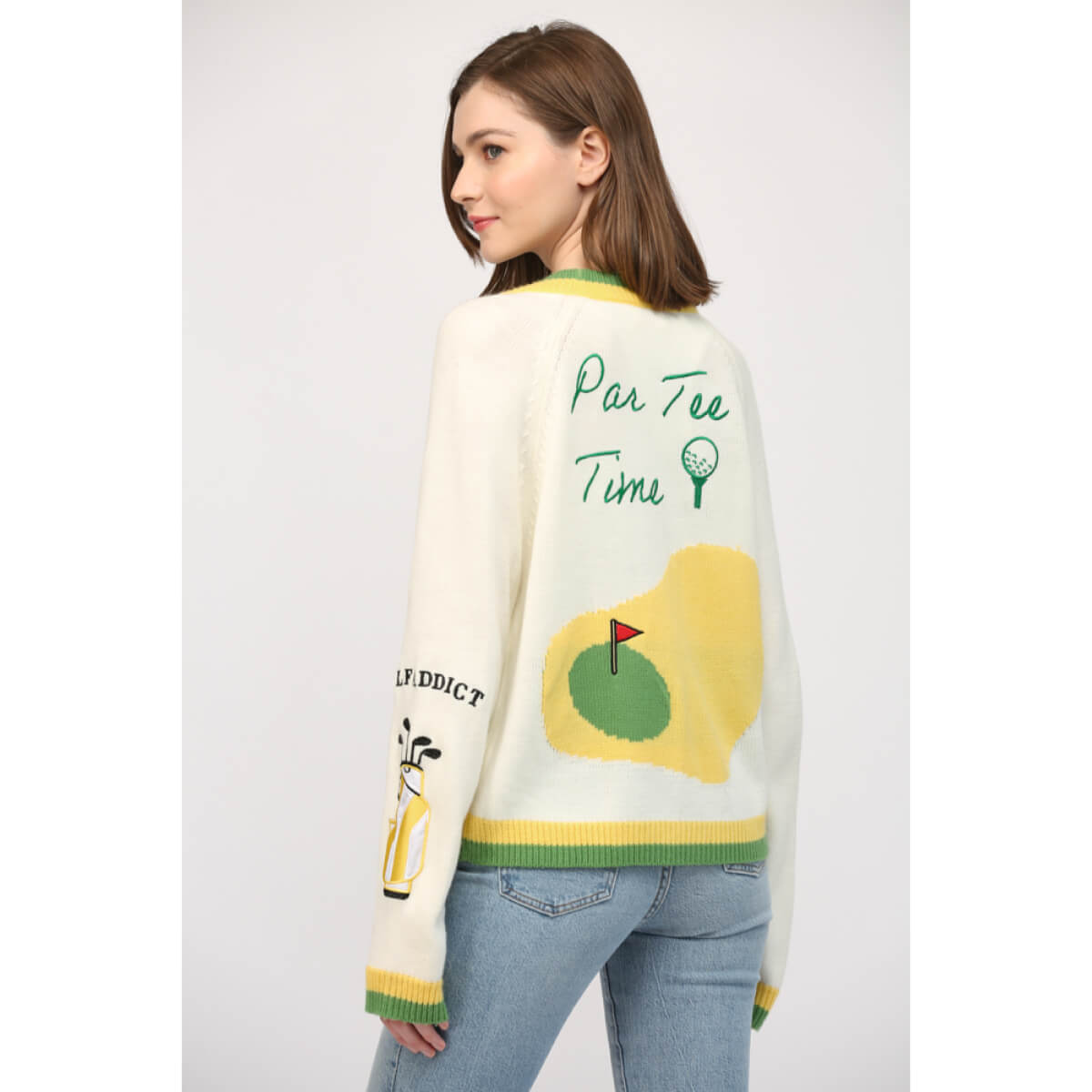 Golf Patched Cardigan