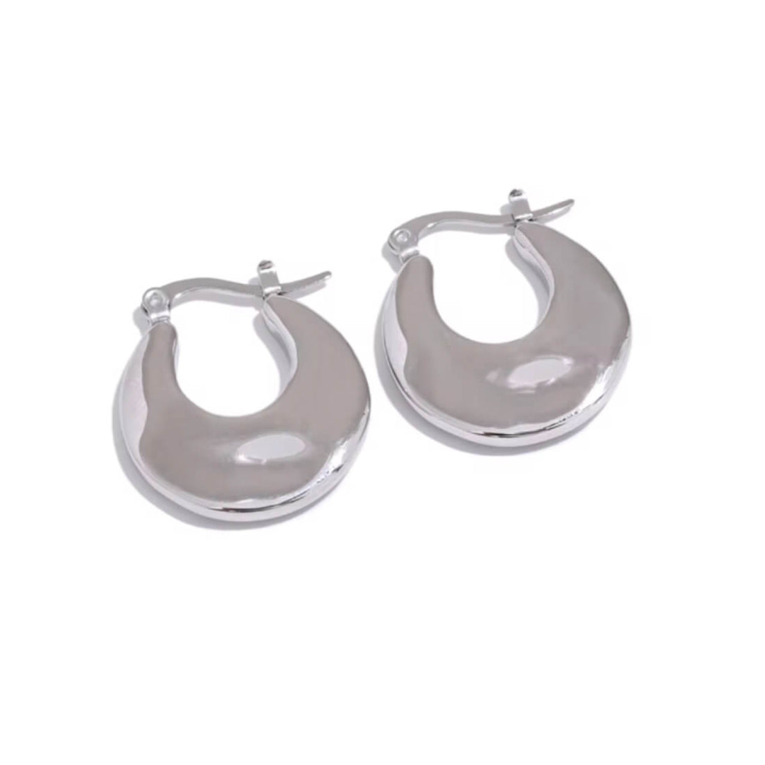 Gradual Flat Hoop Earrings