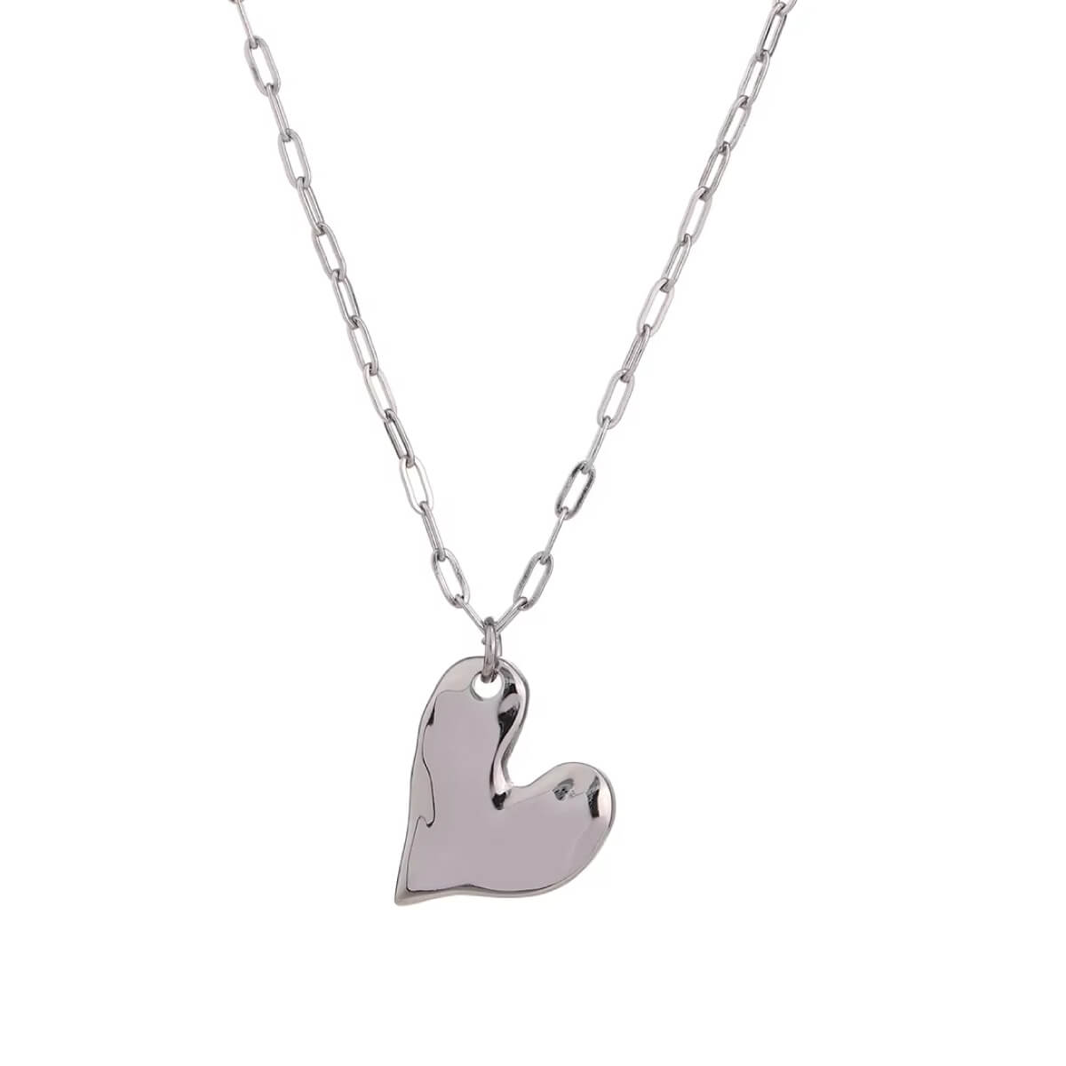 Hammered Heart Charm Necklace silver front | MILK MONEY milkmoney.co | cute necklaces. pretty necklaces. trendy necklaces.
cute simple necklaces. cute gold necklace. cute cheap necklaces. cute necklaces for women. trendy layered necklaces. casual necklace. cute trendy necklaces