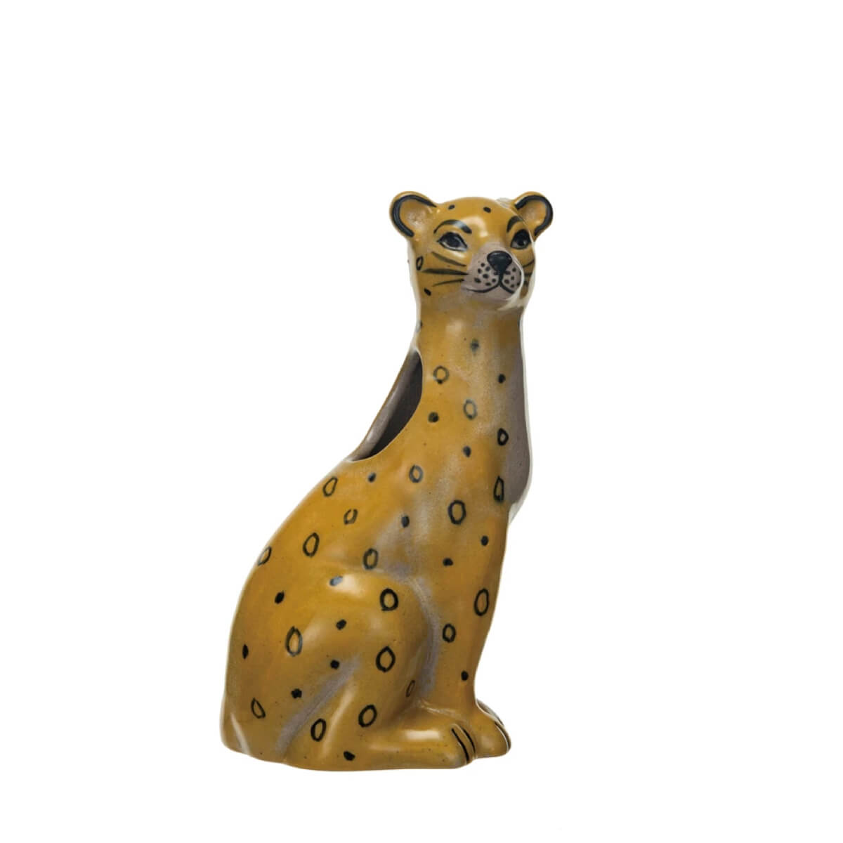Hand-Painted Leopard Shaped Stoneware Vase front | MILK MONEY milkmoney.co | Home decor online, Modern home decor, Luxury home furnishings, Best home decor, Home accessories for sale, Living room furniture sets, Kitchen decor ideas, Wall art for home, Bathroom accessories, Vintage home decor, Minimalist home decor