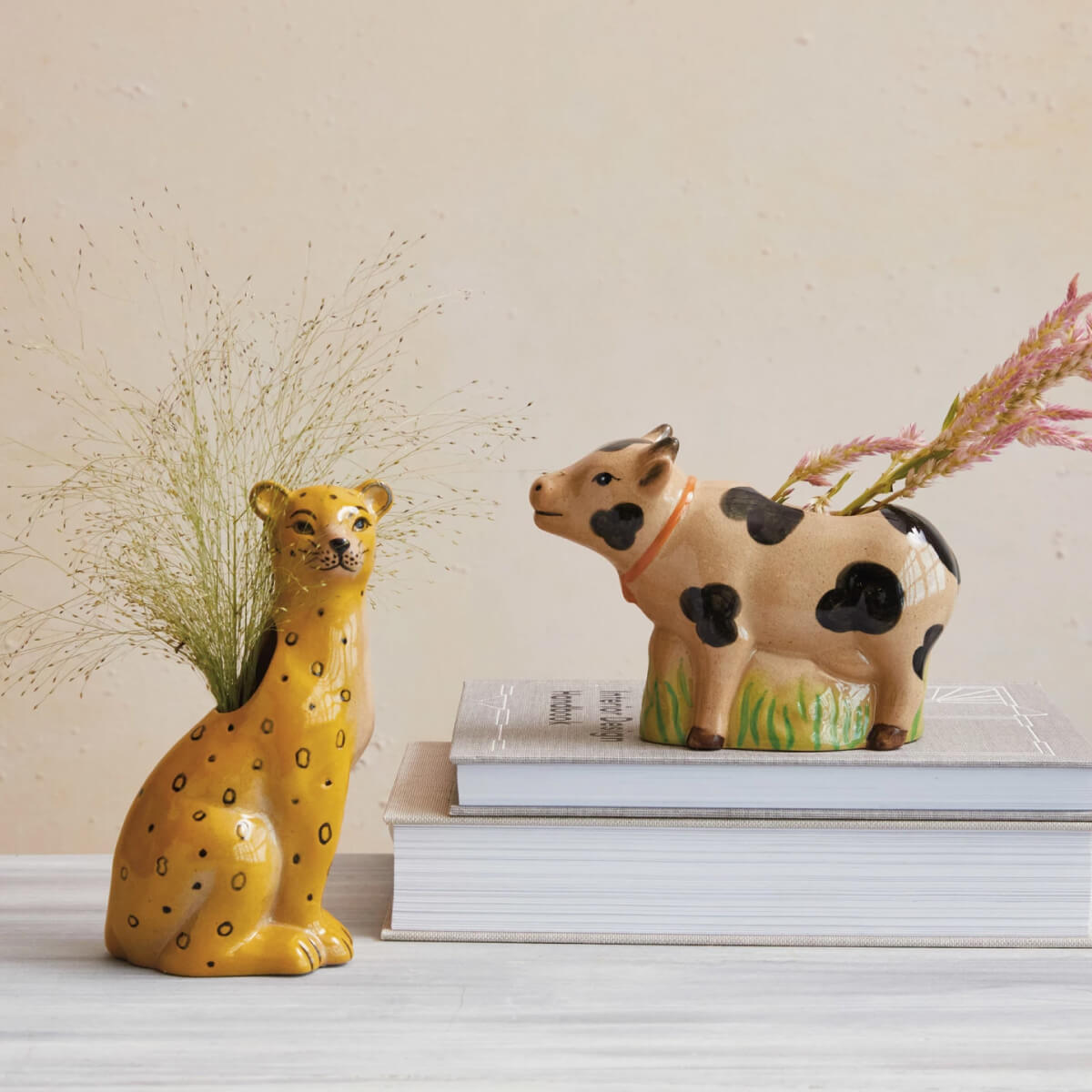 Hand-Painted Leopard Shaped Stoneware Vase front | MILK MONEY milkmoney.co | Home decor online, Modern home decor, Luxury home furnishings, Best home decor, Home accessories for sale, Living room furniture sets, Kitchen decor ideas, Wall art for home, Bathroom accessories, Vintage home decor, Minimalist home decor