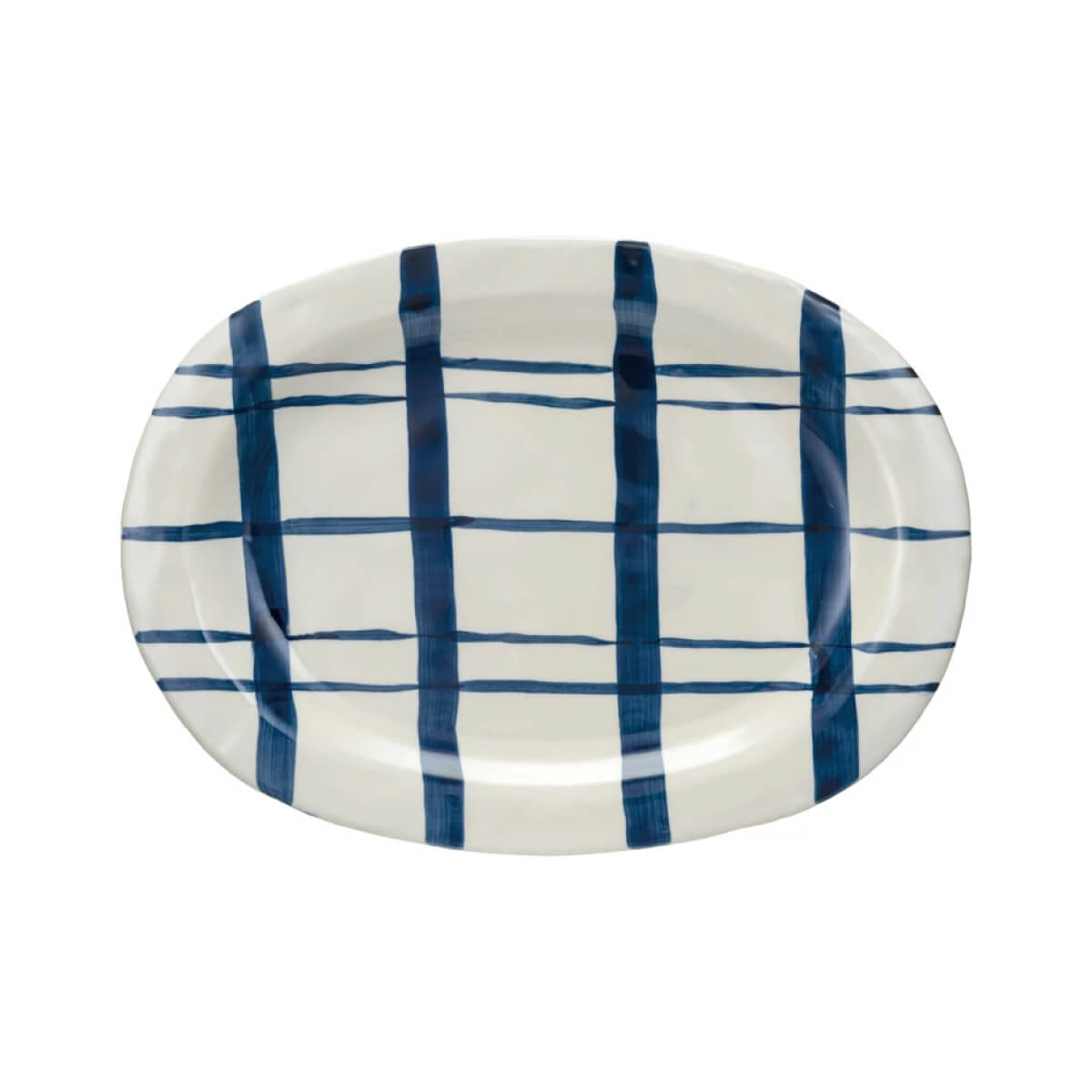 Hand-Painted Striped Stoneware Platter blue front | MILK MONEY milkmoney.co | Home decor online, Modern home decor, Luxury home furnishings, Best home decor, Home accessories for sale, Living room furniture sets, Kitchen decor ideas, Wall art for home, Bathroom accessories, Vintage home decor, Minimalist home decor
