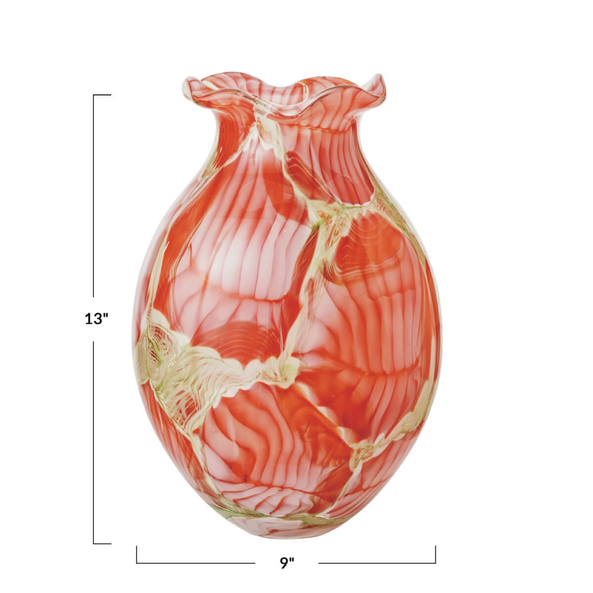 Handmade Artist Glass Vase