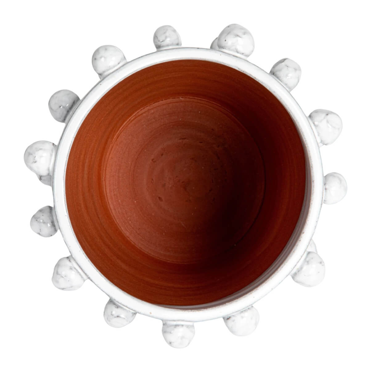 Handmade Hobnail Terra-cotta Planter white top | MILK MONEY milkmoney.co | Home decor online, Modern home decor, Luxury home furnishings, Best home decor, Home accessories for sale, Living room furniture sets, Kitchen decor ideas, Wall art for home, Bathroom accessories, Vintage home decor, Minimalist home decor