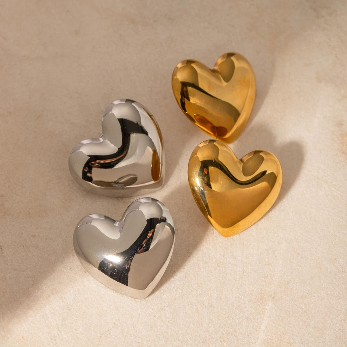 Heart Statement Stud Earrings group | MILK MONEY milkmoney.co | cute earring sets. cute dangle earrings. cute hoop earrings. cute cheap earrings. cute cheap earrings. cute small earrings. fun dangle earrings. trendy dangle earrings. affordable earrings. trendy dangle earrings. cute drop earrings. cute trendy earrings.