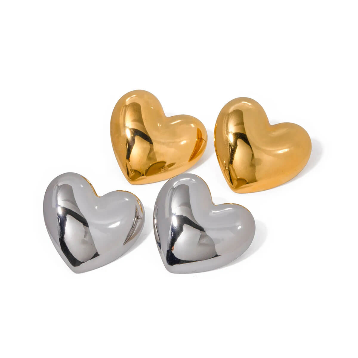 Heart Statement Stud Earrings group | MILK MONEY milkmoney.co | cute earring sets. cute dangle earrings. cute hoop earrings. cute cheap earrings. cute cheap earrings. cute small earrings. fun dangle earrings. trendy dangle earrings. affordable earrings. trendy dangle earrings. cute drop earrings. cute trendy earrings.