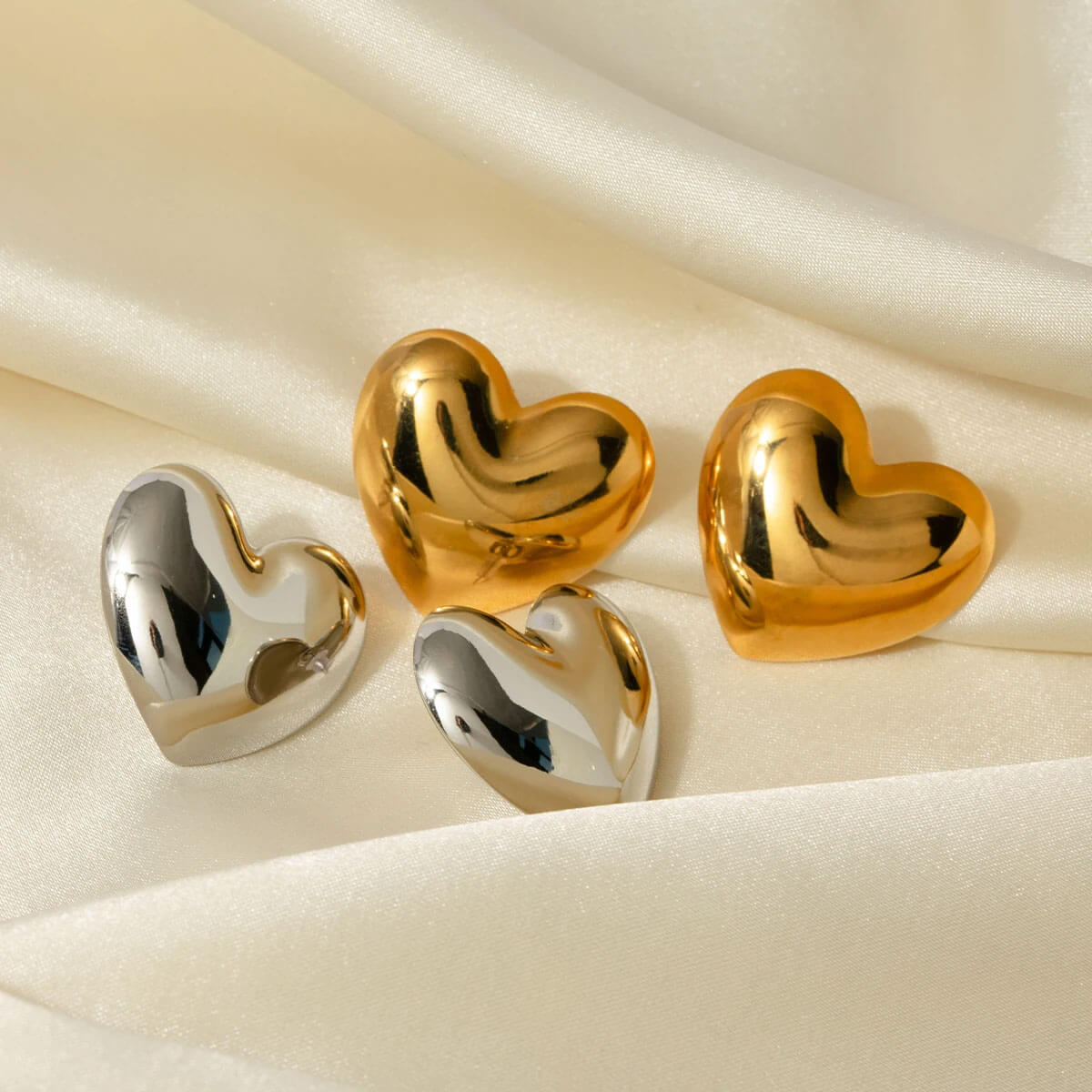 Heart Statement Stud Earrings group | MILK MONEY milkmoney.co | cute earring sets. cute dangle earrings. cute hoop earrings. cute cheap earrings. cute cheap earrings. cute small earrings. fun dangle earrings. trendy dangle earrings. affordable earrings. trendy dangle earrings. cute drop earrings. cute trendy earrings.