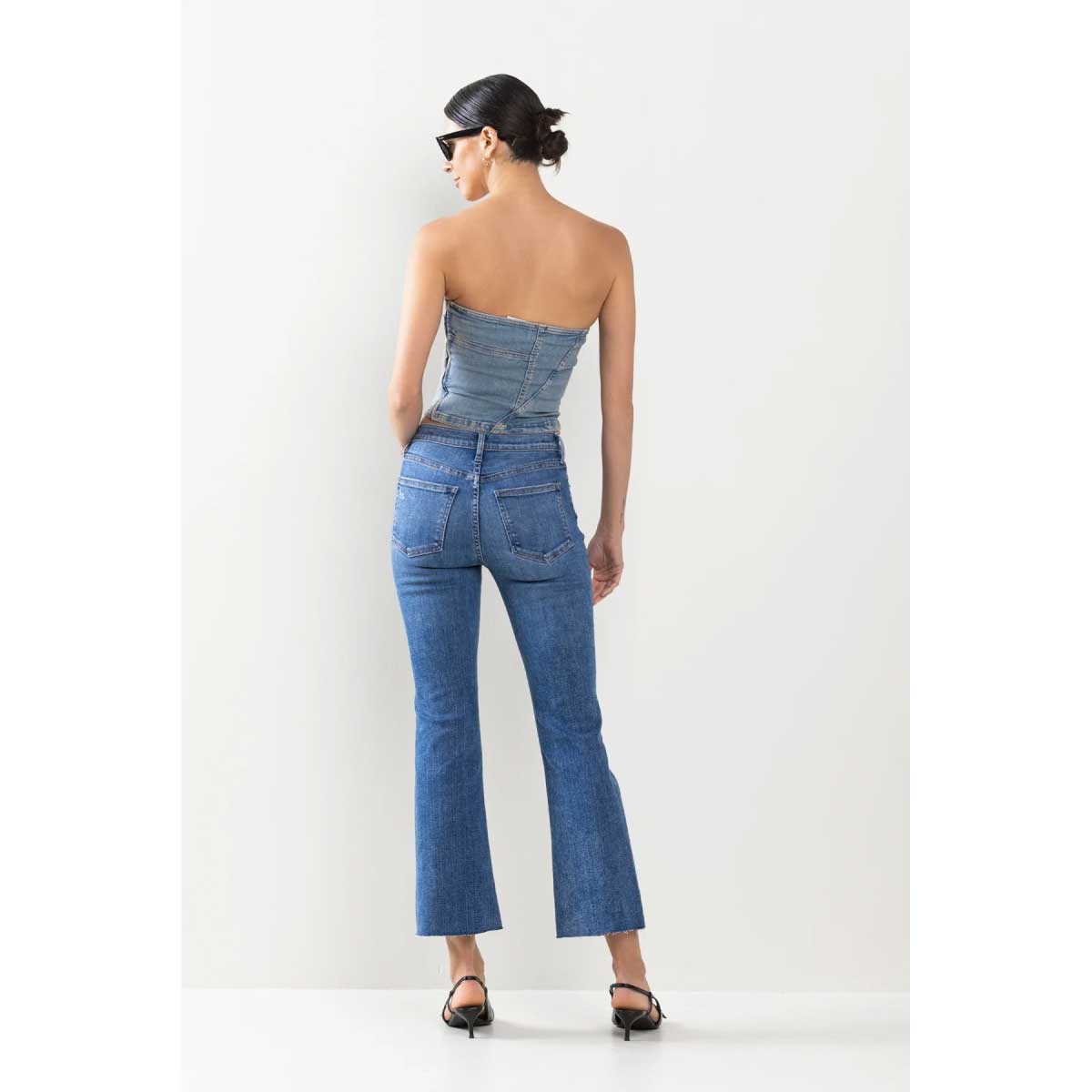 High Rise Kick Flare Jeans