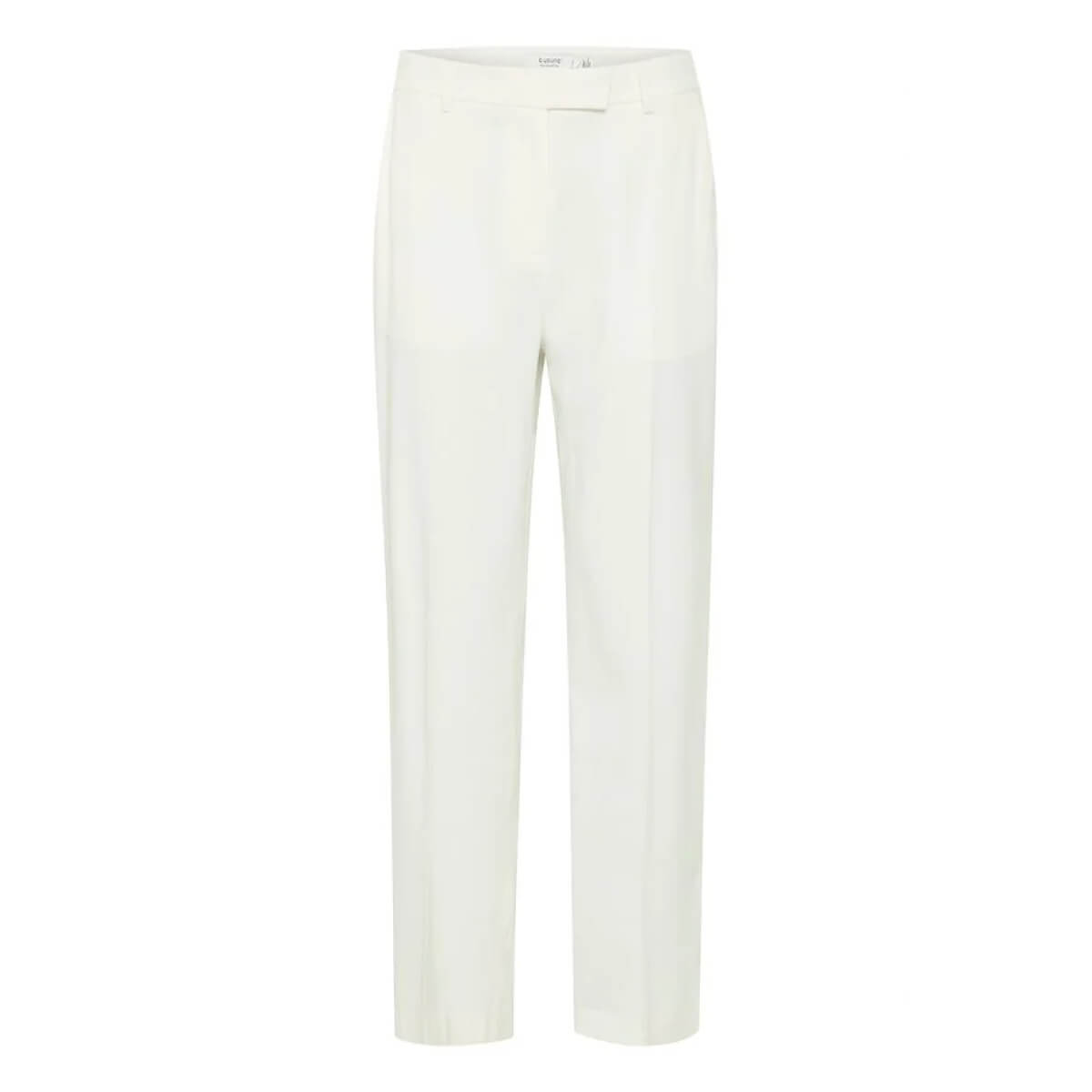 High Waisted Workday Slacks white front | MILK MONEY milkmoney.co | cute pants for women. cute trendy pants.