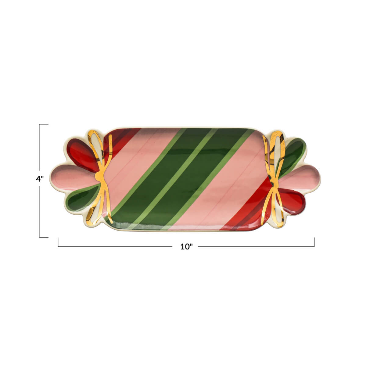 Holiday Candy Shaped Plate