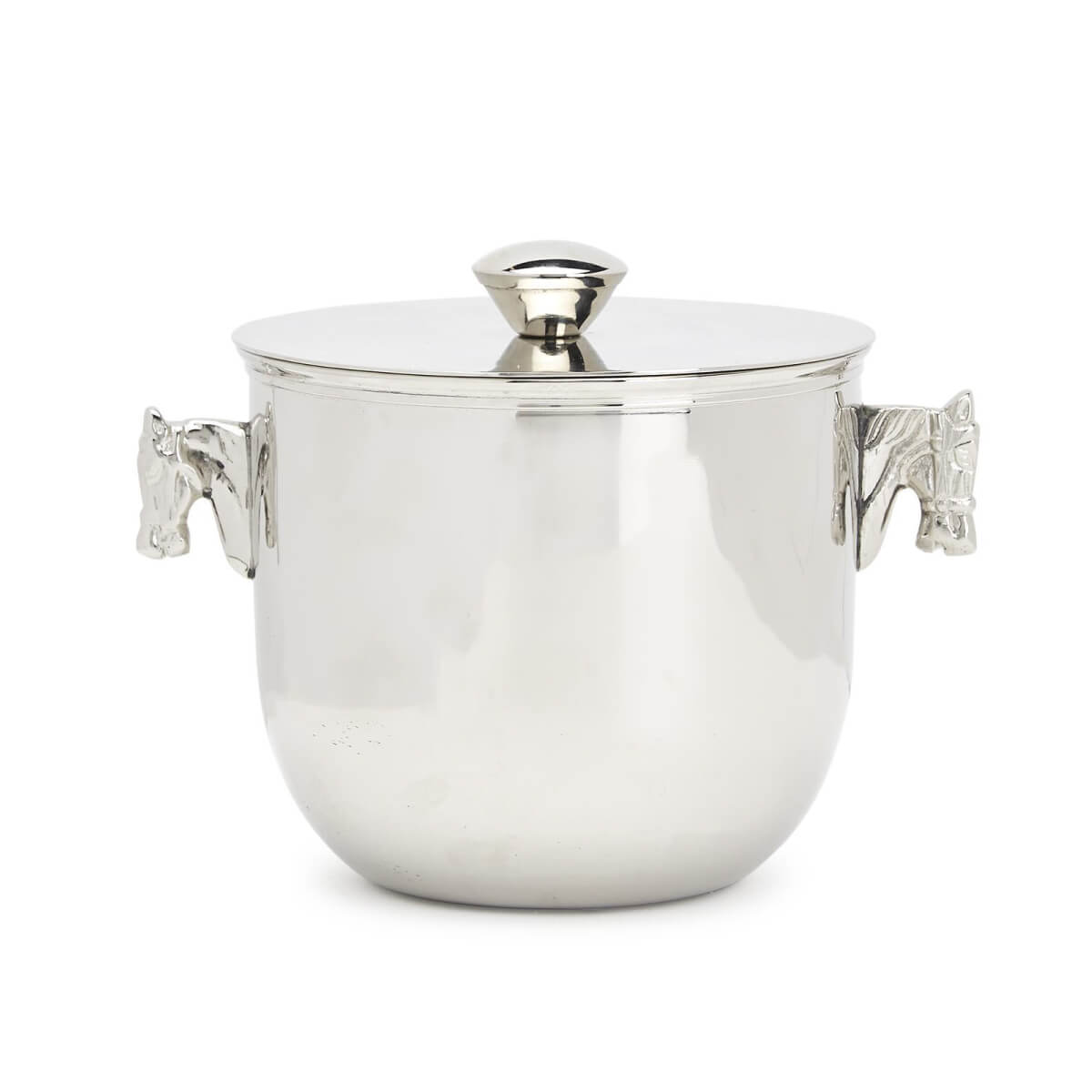 Horse Handles Silver Ice Bucket front | MILK MONEY milkmoney.co | Home decor online, Modern home decor, Luxury home furnishings, Best home decor, Home accessories for sale, Living room furniture sets, Kitchen decor ideas, Wall art for home, Bathroom accessories, Vintage home decor, Minimalist home decor
