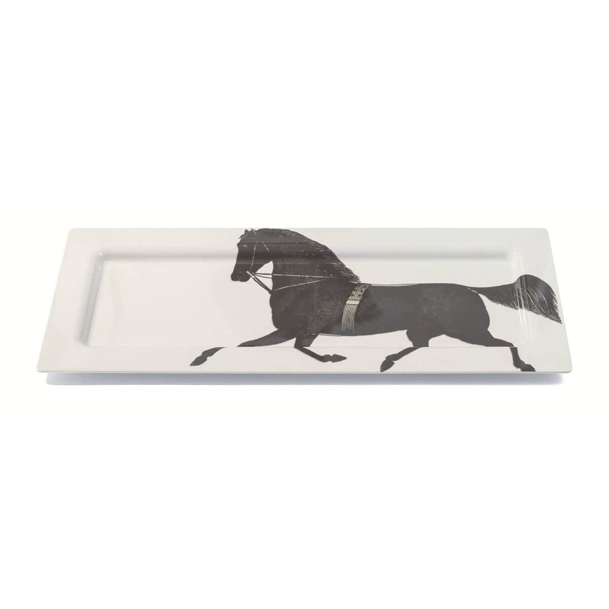 Horse Rectangle X-Large Melamine Platter front | MILK MONEY milkmoney.co | white elephant gift ideas, gift, mother's day gift ideas, white elephant gift, gift shops near me, cute home decor, mother's day gift, cute home accents, handmade in USA, elegant home decor