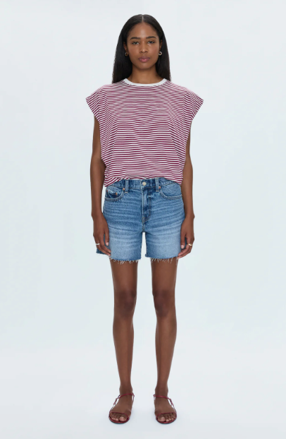 Pistola Kennedy Relaxed Mid Rise Cut Off Short