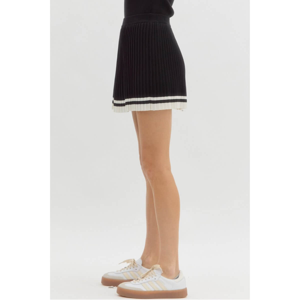 Knit Pleated Tennis Skort