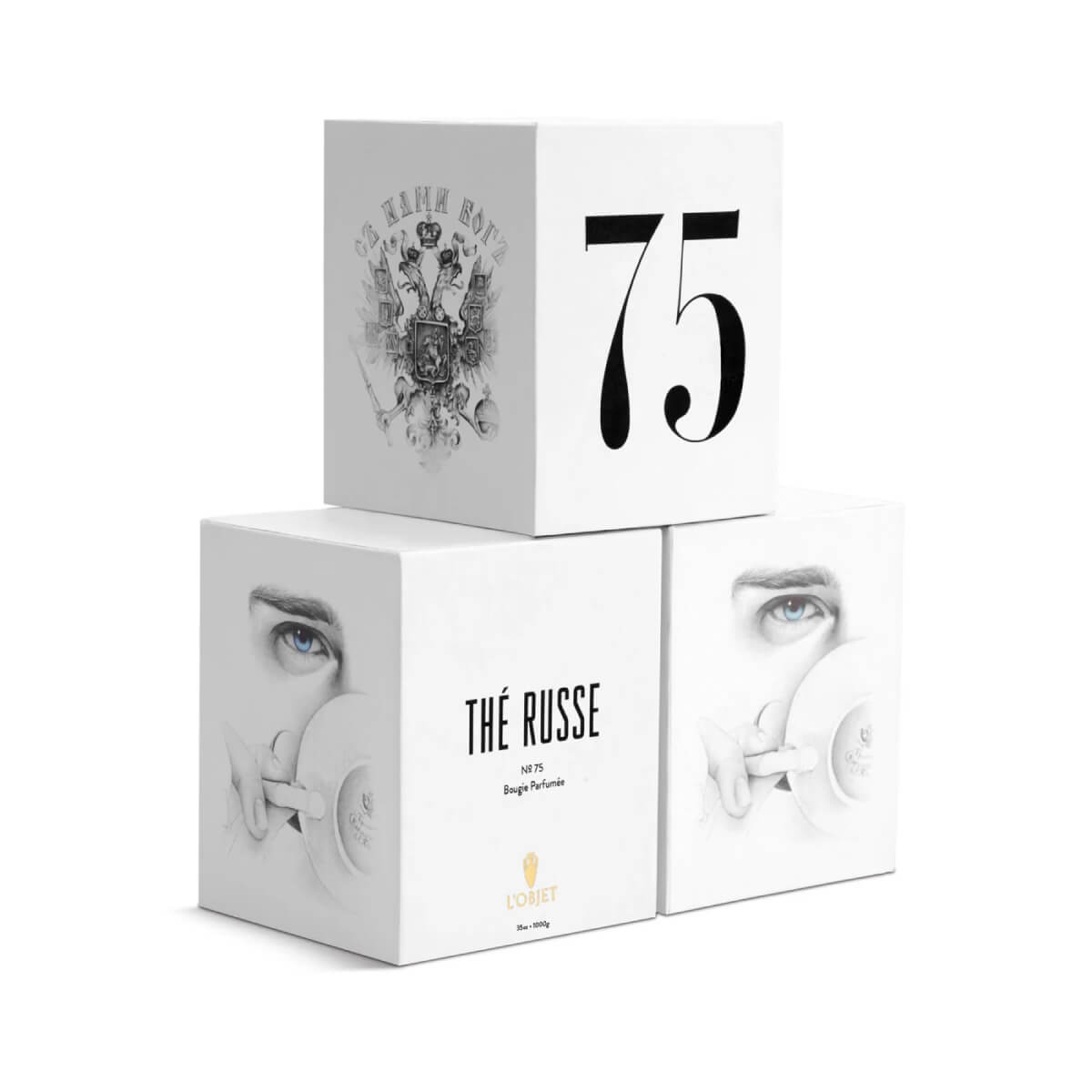 L'Objet Thé Russe No.75 Candle - 3 Wick set | MILK MONEY milkmoney.co | white elephant gift ideas, gift, mother's day gift ideas, white elephant gift, gift shops near me, cute home decor, mother's day gift, cute home accents, handmade in USA, elegant home decor