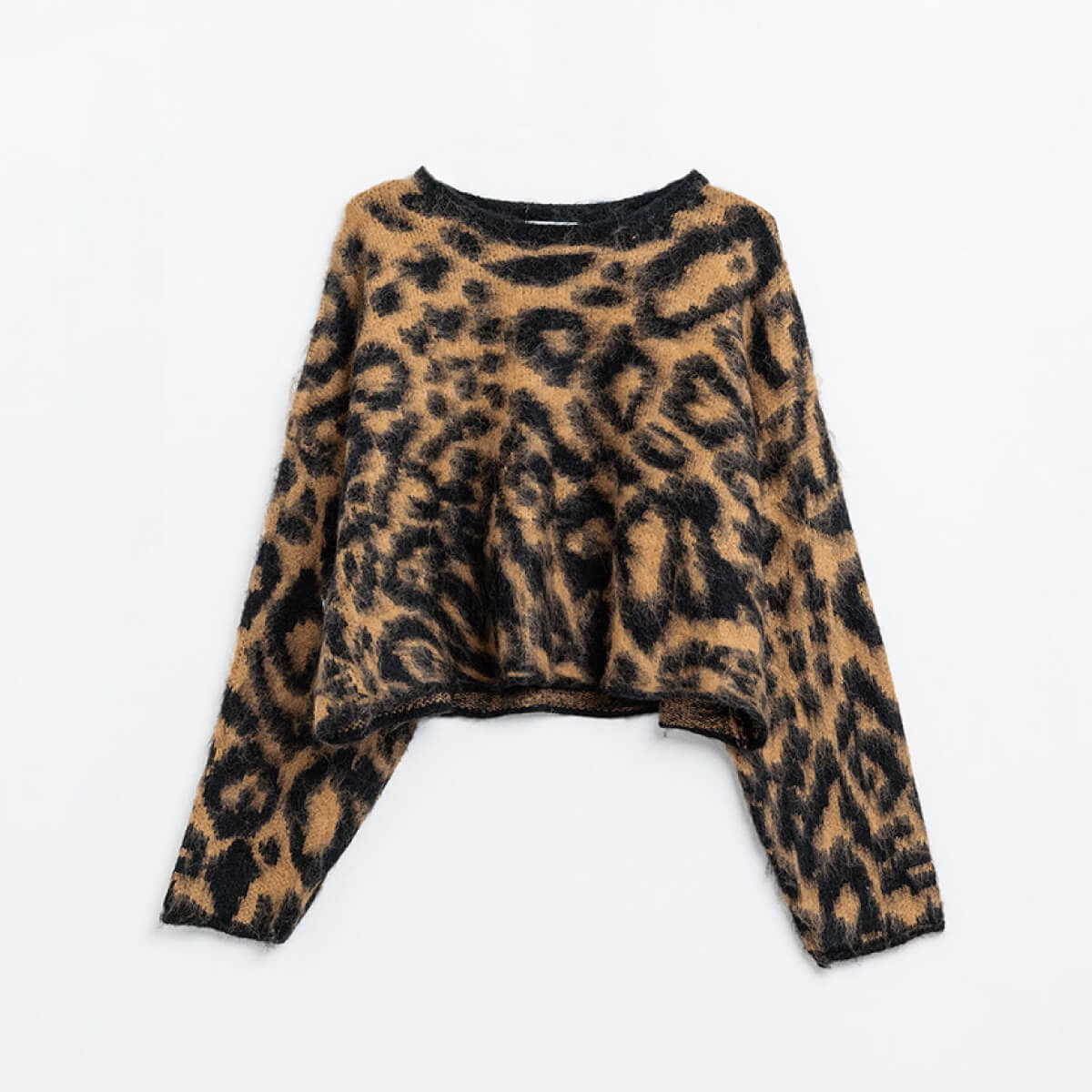 Leopard Print Fuzzy Sweater