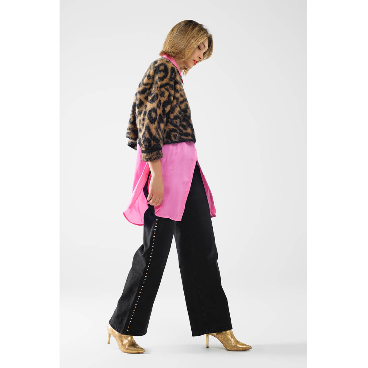 Leopard Print Fuzzy Sweater