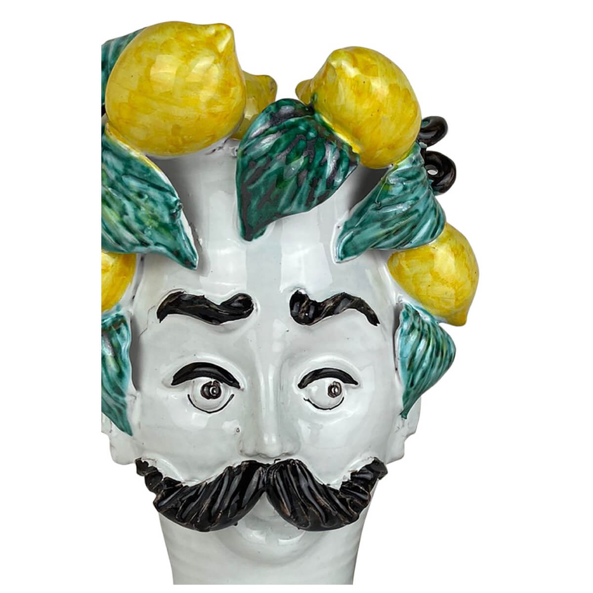 Les Ottoman Sicily Sculpture Hand Painted Vase