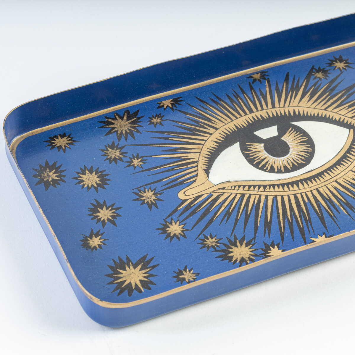 Les Ottomans Eye Hand-Painted Iron Tray