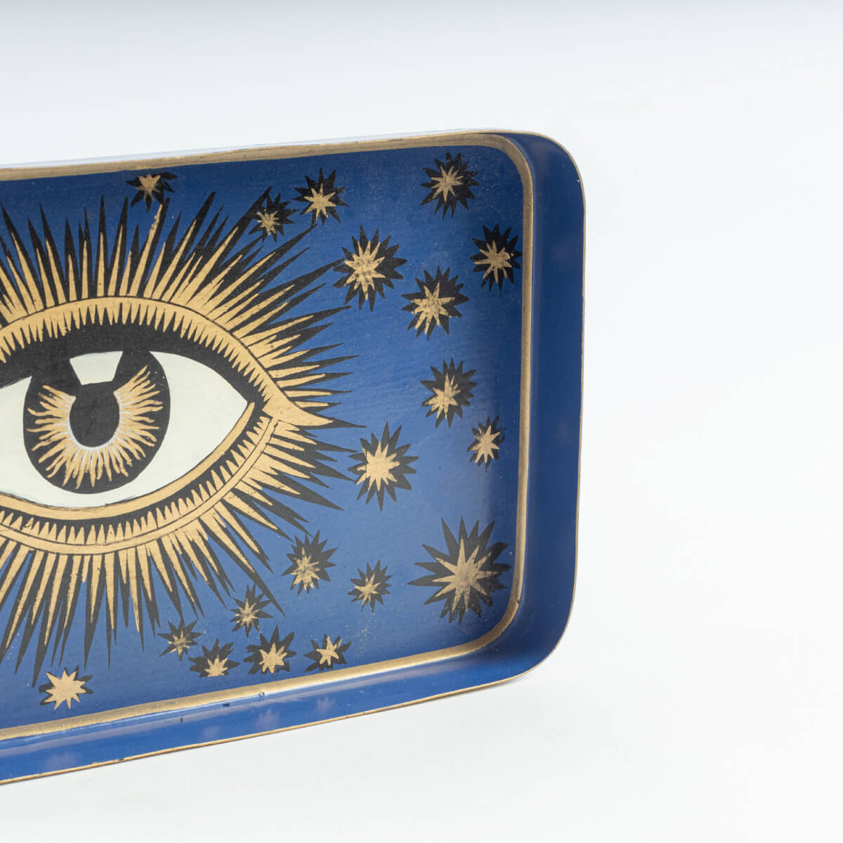 Les Ottomans Eye Hand-Painted Iron Tray