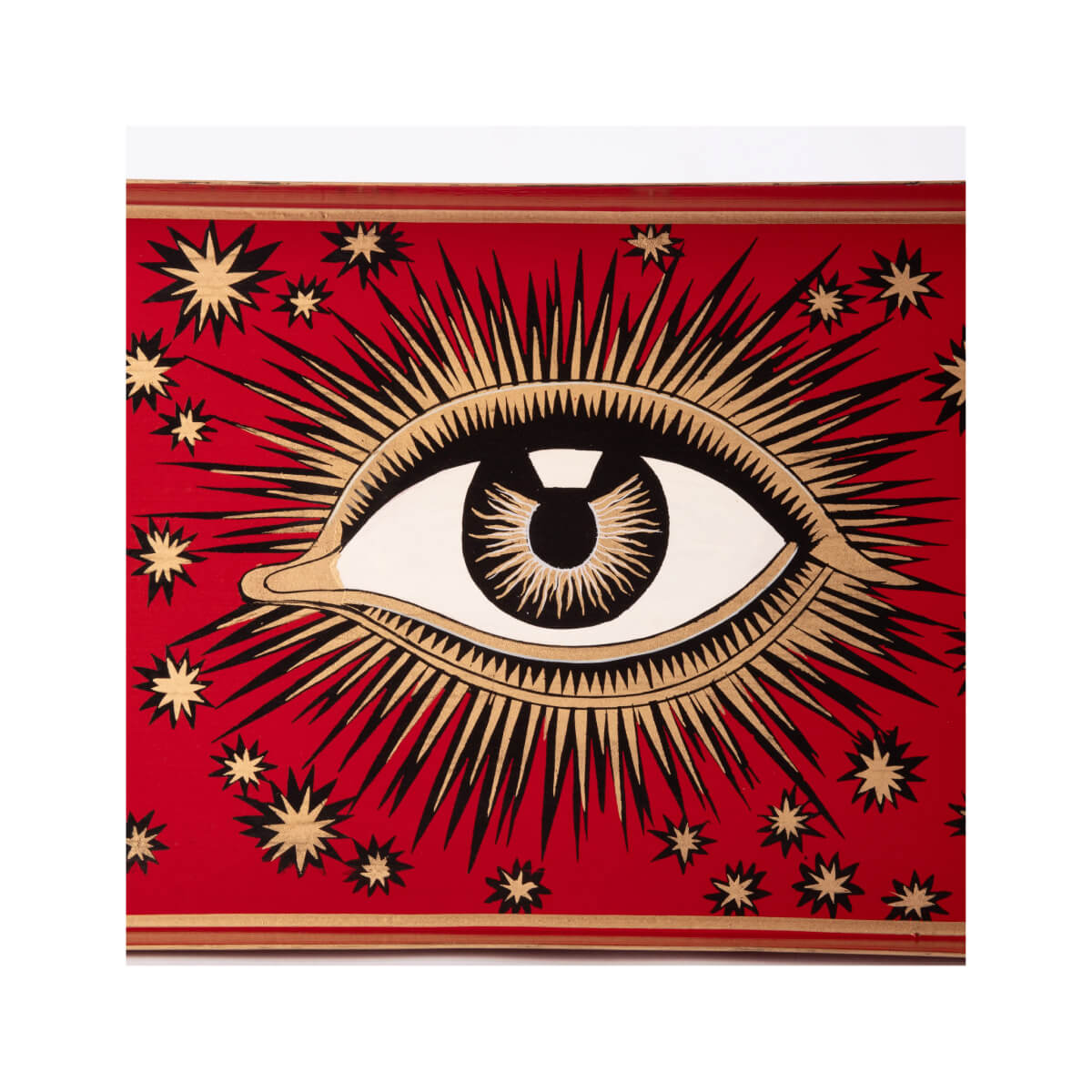 Les Ottomans Eye Hand-Painted Iron Tray