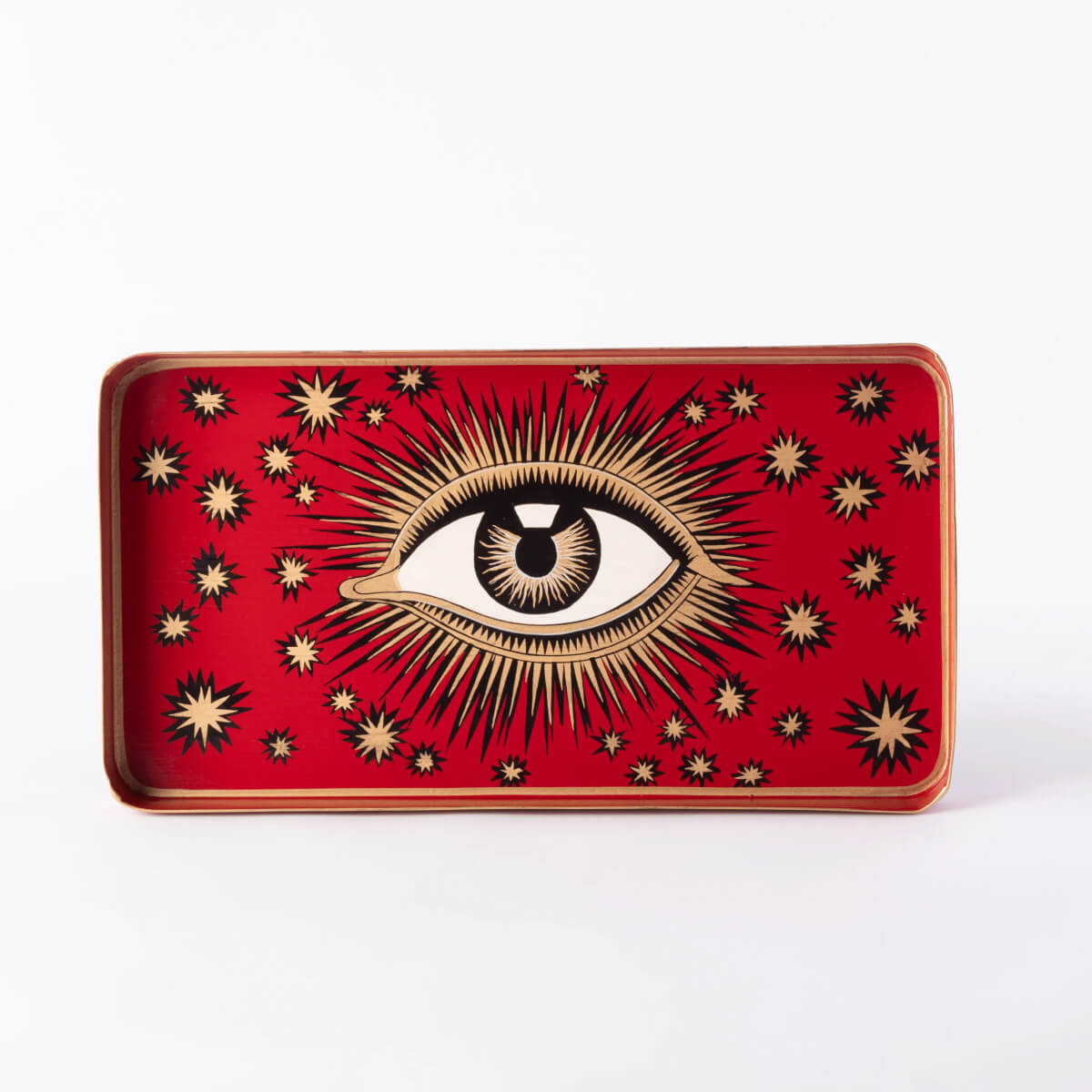 Les Ottomans Eye Hand-Painted Iron Tray