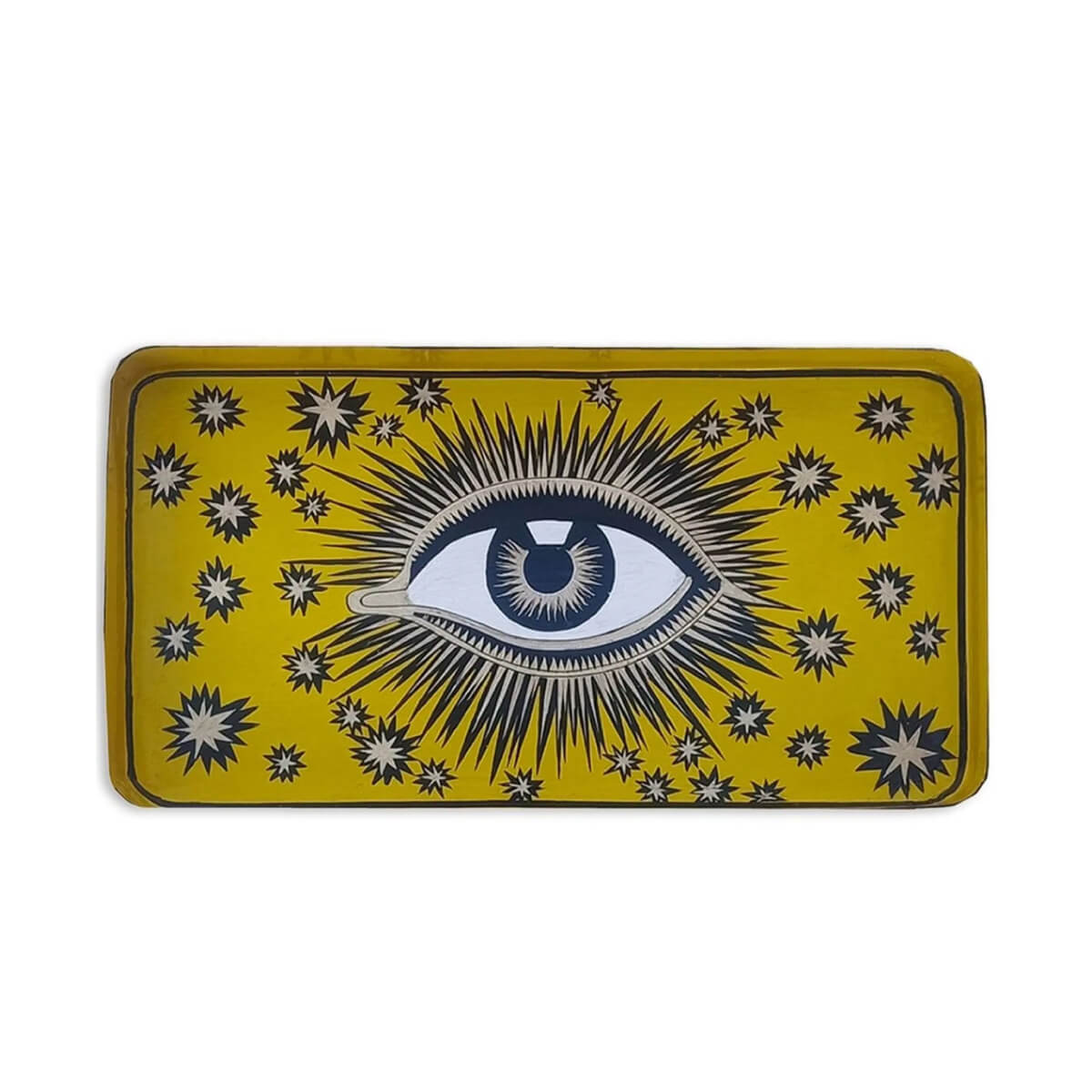 Les Ottomans Eye Hand-Painted Iron Tray