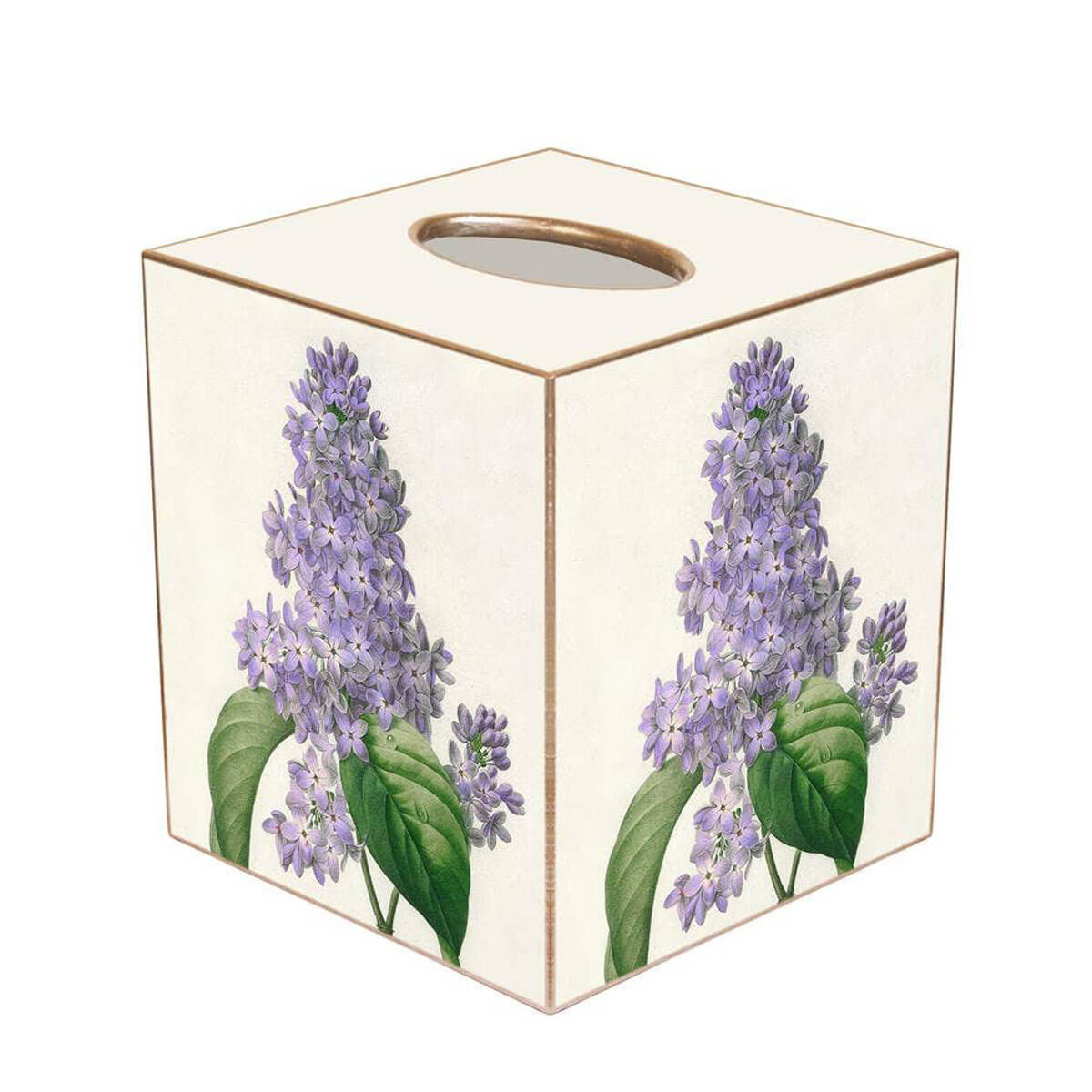 Lilac Paper Mache Tissue Box Cover