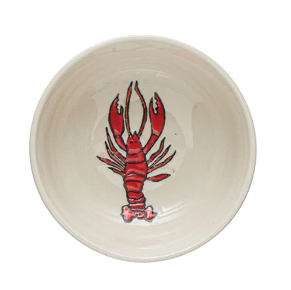 Sea Life Stoneware Mini Bowl top lobster | MILK MONEY milkmoney.co | white elephant gift ideas, gift, mother's day gift ideas, white elephant gift, gift shops near me